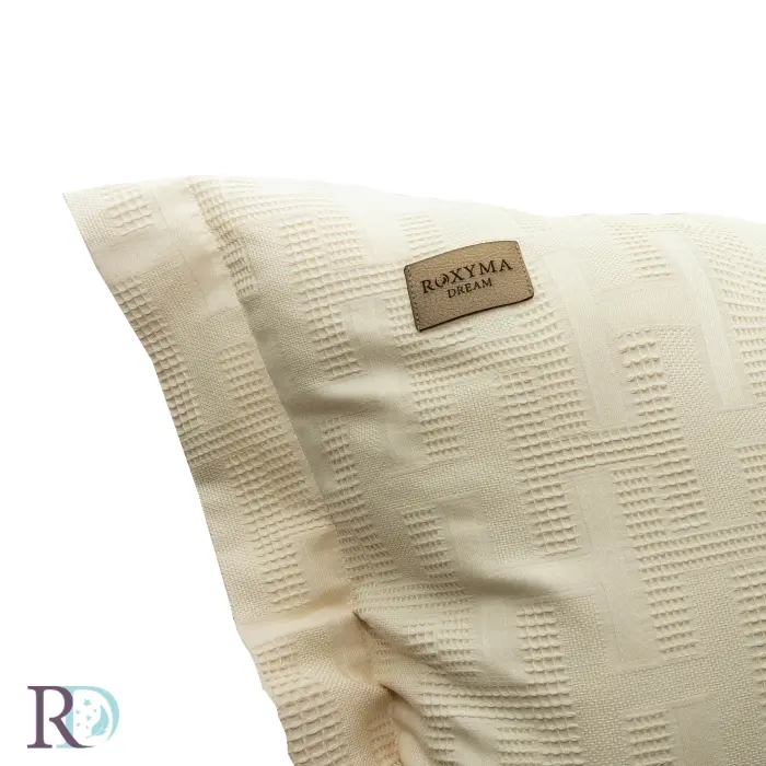 Set husă pilotă cu fețe de pernă Moreni ecru - 1956 - Set husă pilotă cu fețe de pernă Moreni ecru - 1956