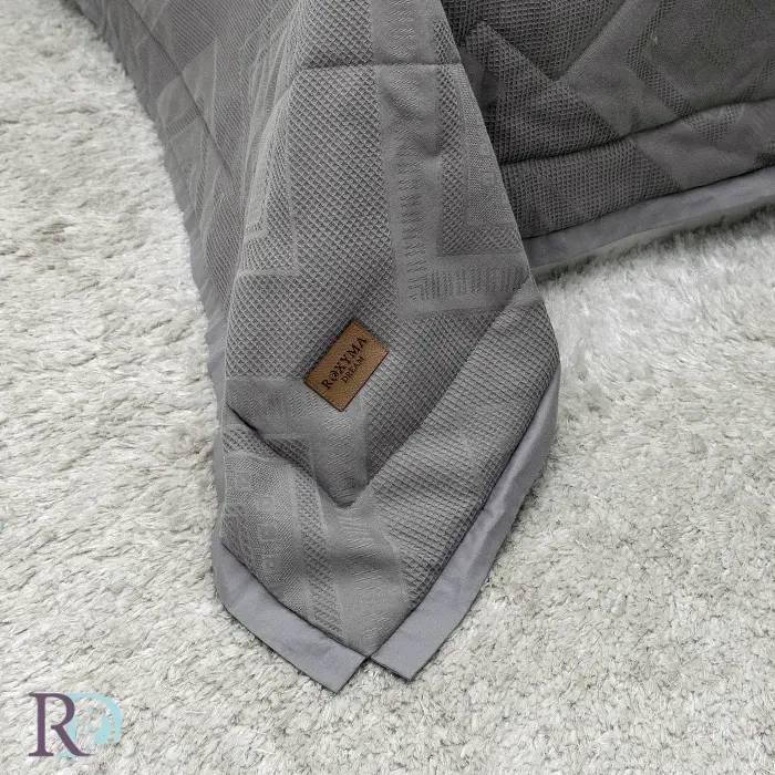 Set husă pilotă cu fețe de pernă Moreni gri - 1951 - Set husă pilotă cu fețe de pernă Moreni gri - 1951