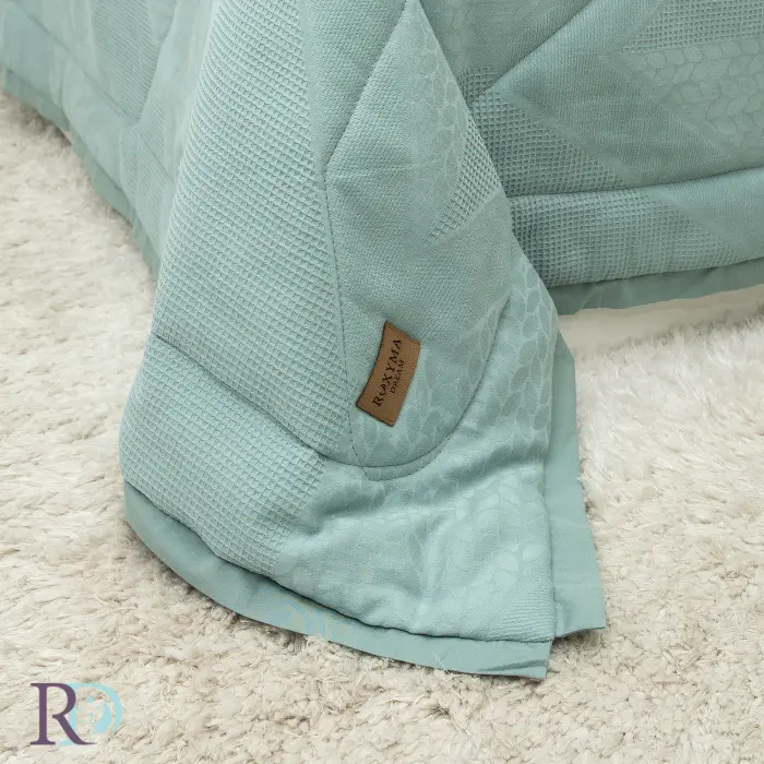 Set husă pilotă cu fețe de pernă Moreni verde - 1937 - Set husă pilotă cu fețe de pernă Moreni verde - 1937