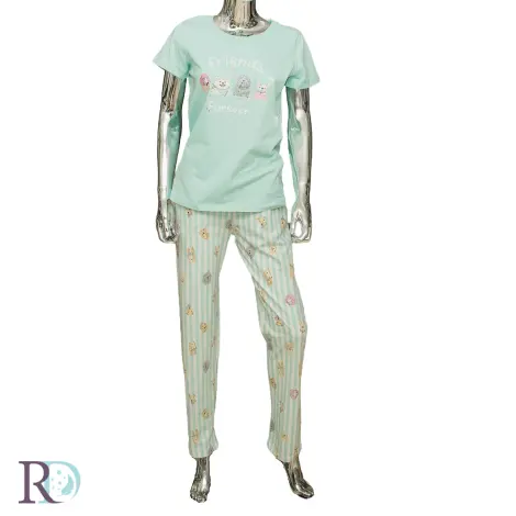 Дамска пижама Ина мента