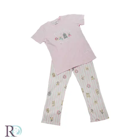 Детска пижама Ина розово