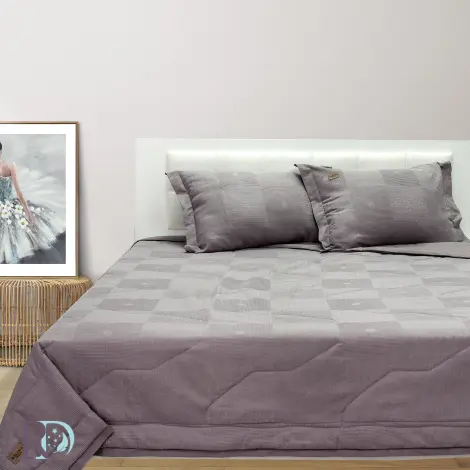 Set husă pilotă cu fețe de pernă Moreni cappuccino - Set husă pilotă cu fețe de pernă Moreni cappuccino