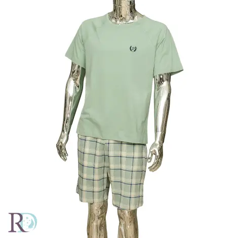 Мъжка лятна пижама Део мента