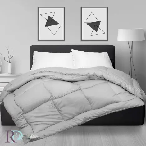 Памучна олекотена завивка Светло сиво - Памучна олекотена завивка Светло сиво