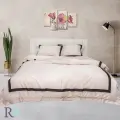 Set de lenjerie de pat Tencel Elia pudră - 1980 | Set de lenjerie de pat Tencel Elia pudră - 1980